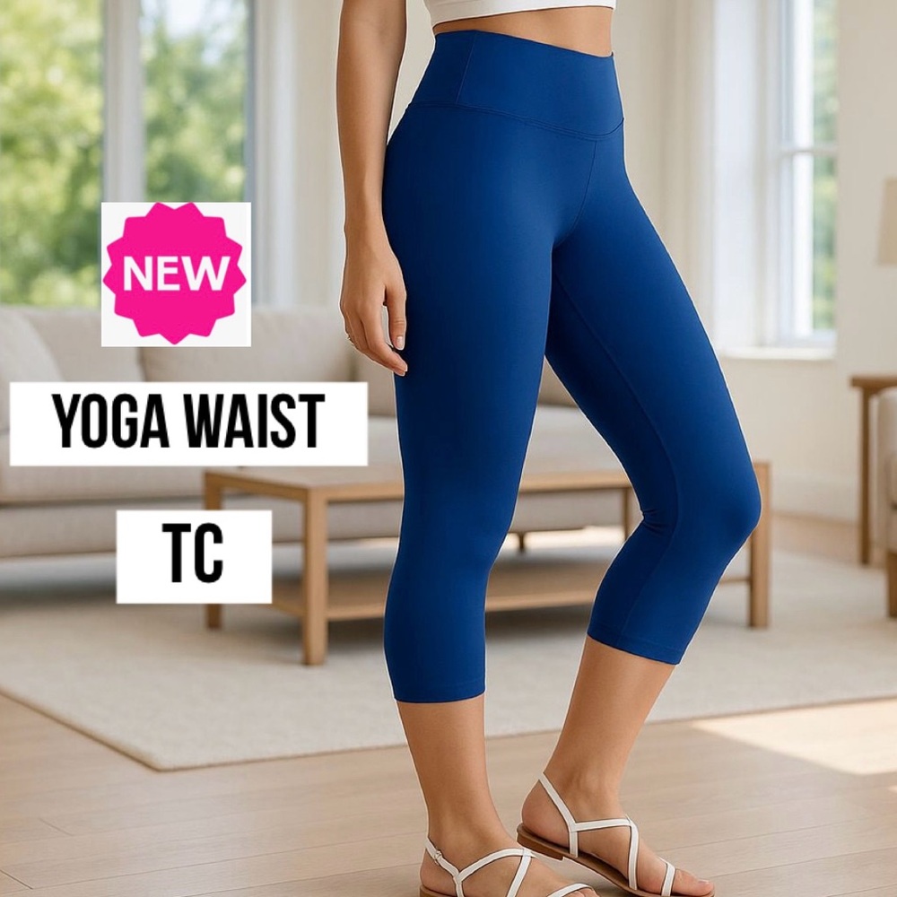 NEW Capri Leggings For Women Black White Pink & more - Picture 5 of 11